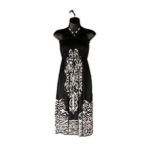 Black and White Summer Dress with Halter Top | Size S | 1•2•3 USA